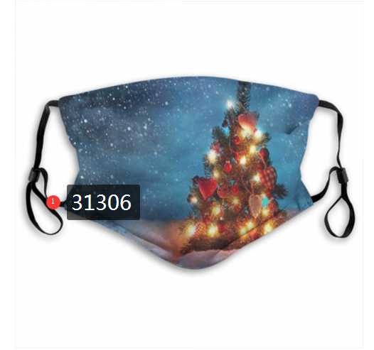 2020 Merry Christmas Dust mask with filter 117->mlb dust mask->Sports Accessory
